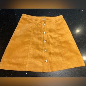 H&M Faux-Suede Mini Skirt